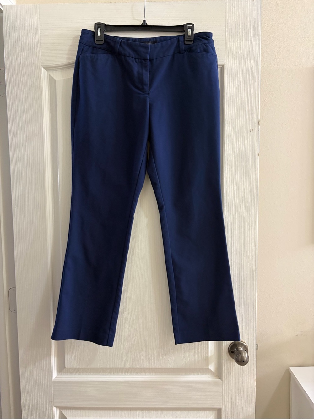 New York & Company Navy Straight-Leg Pants